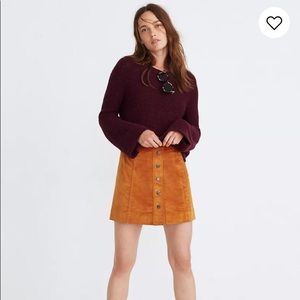 Velveteen A-Lone Mini Skirt